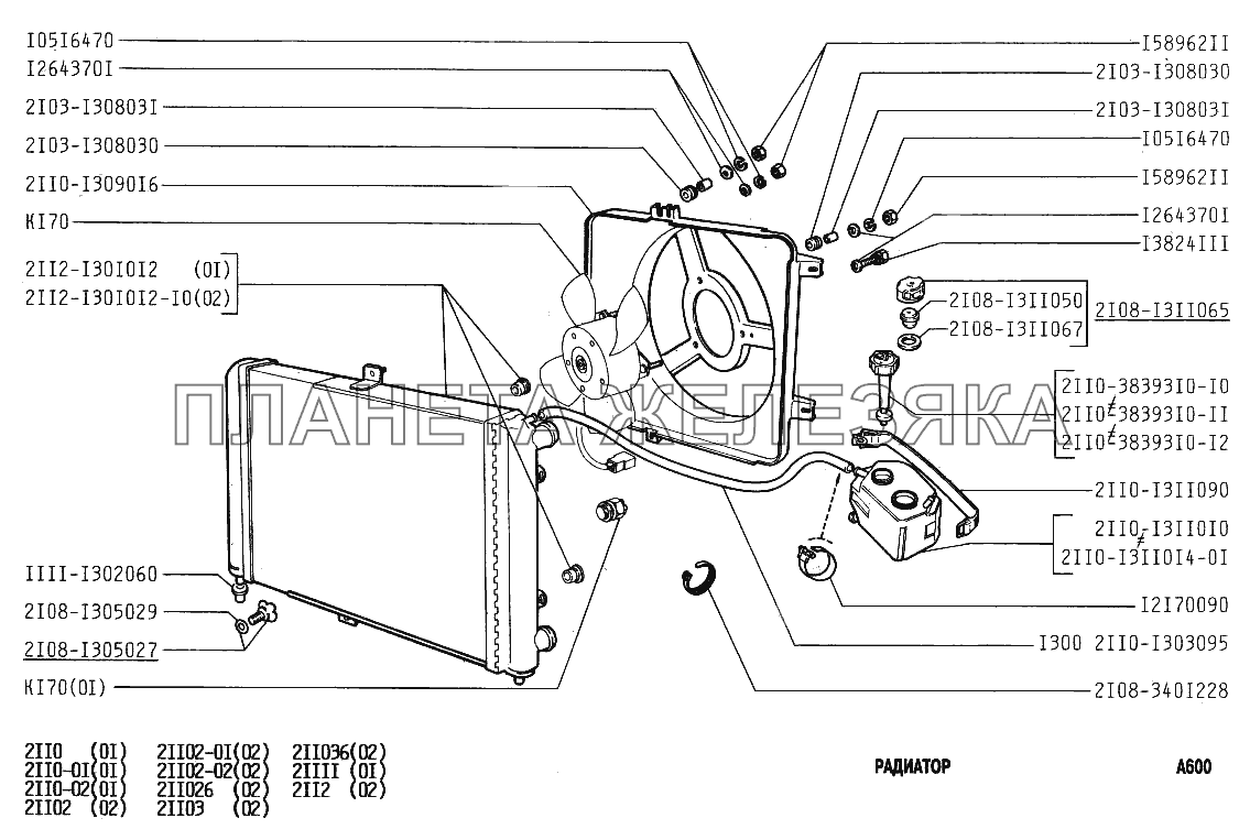 Радиатор ВАЗ-2110